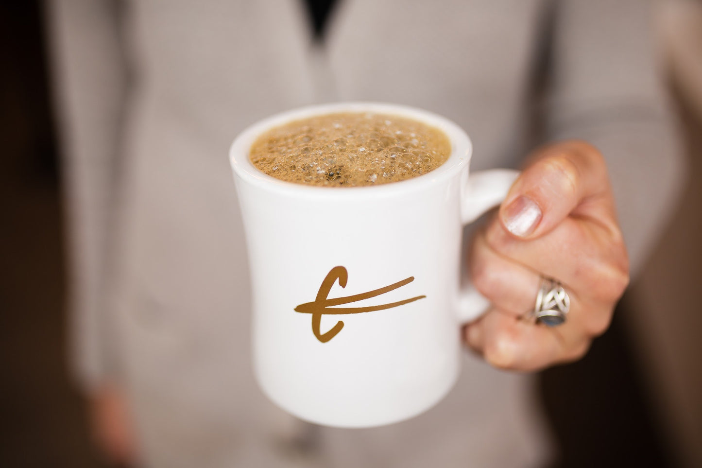 'Roasted In Madison' Diner Mug