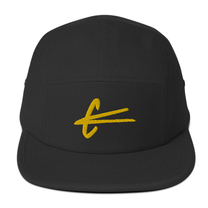 Five Panel Cap - Gold embroidery