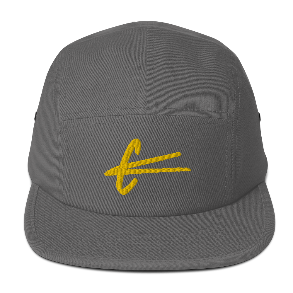 Five Panel Cap - Gold embroidery