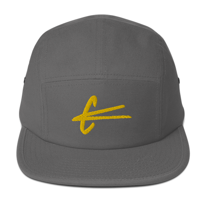 Five Panel Cap - Gold embroidery