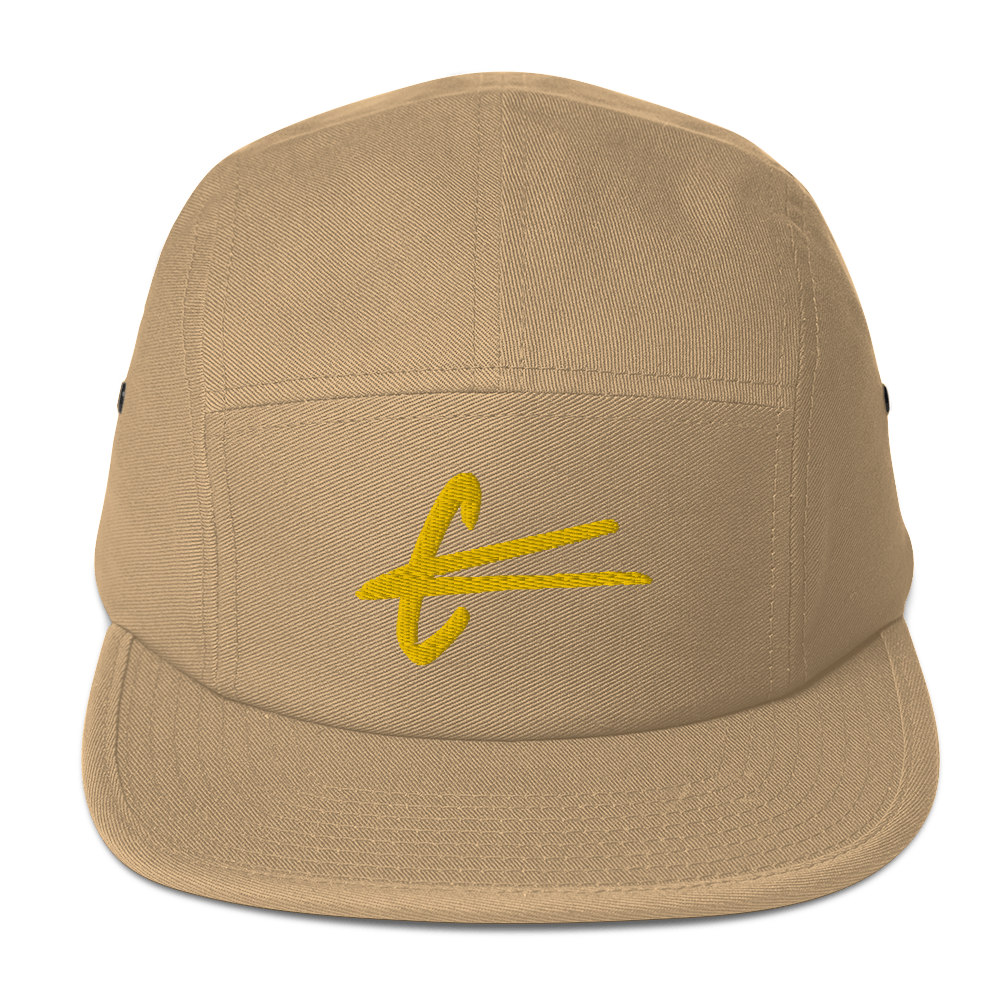 Five Panel Cap - Gold embroidery