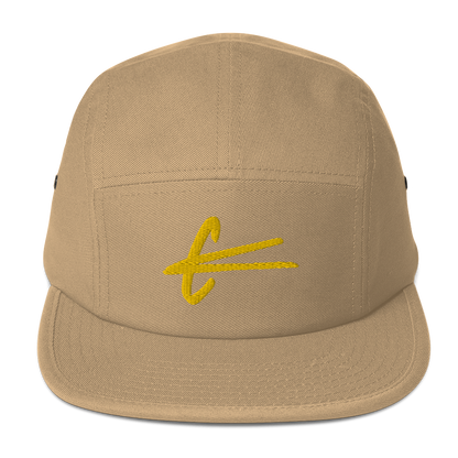 Five Panel Cap - Gold embroidery