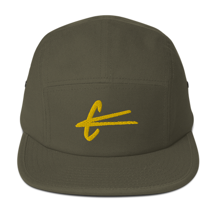 Five Panel Cap - Gold embroidery